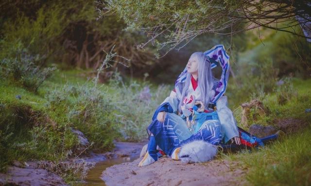 《阴阳师手游》判官cos,墨意丹心,闭着眼也能特别有气势