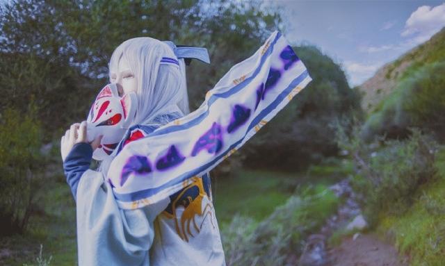 《阴阳师手游》判官cos,墨意丹心,闭着眼也能特别有气势