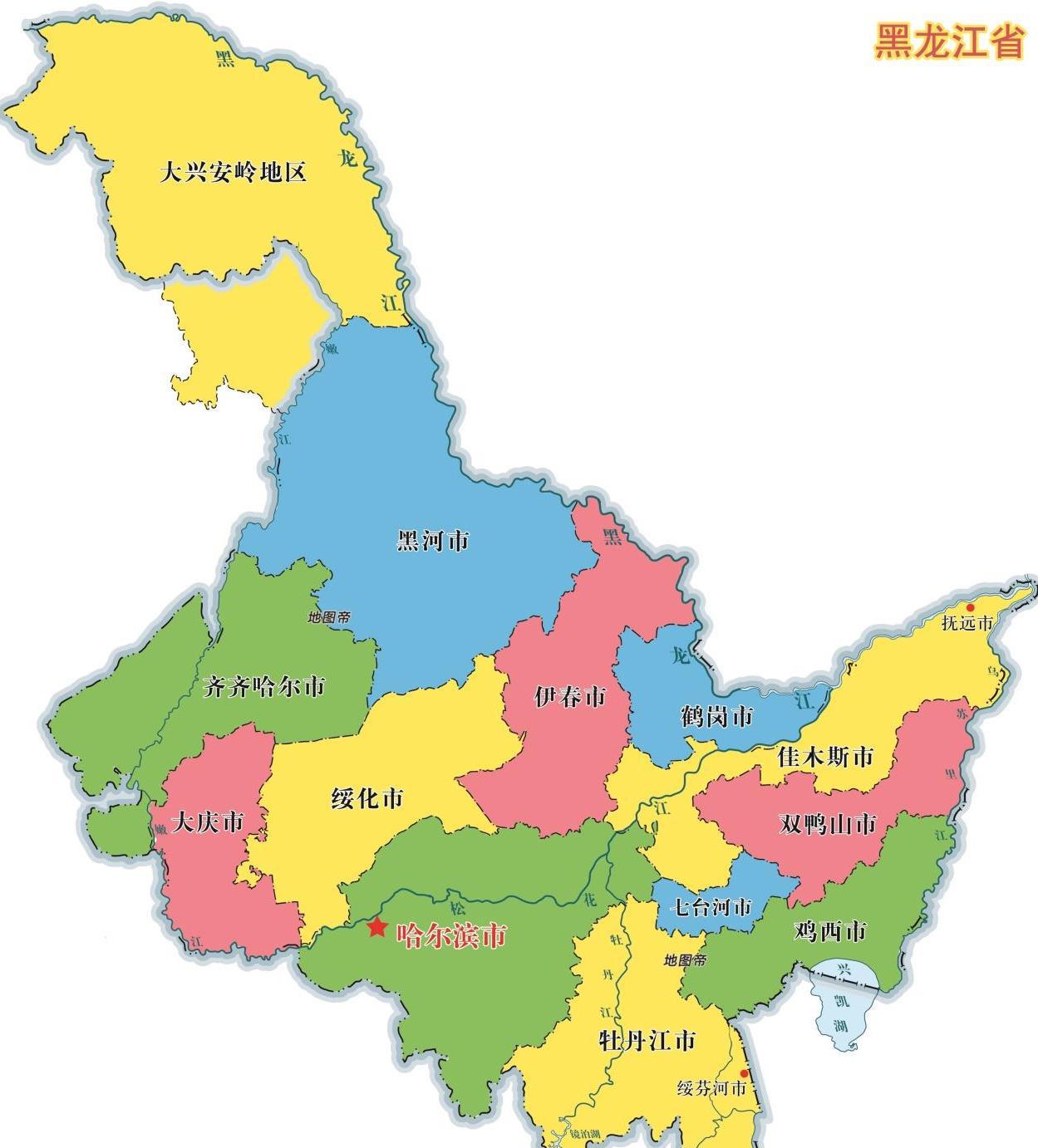 中国最北端的黑龙江漠河北极村,另一边是俄罗斯!