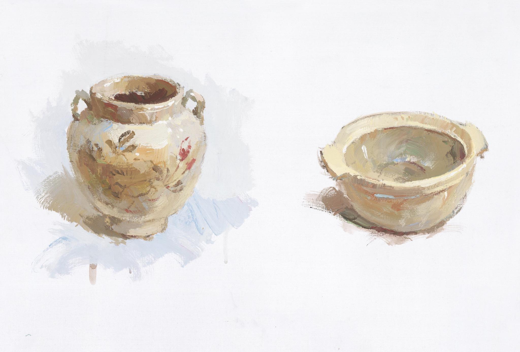 水粉单体静物示范