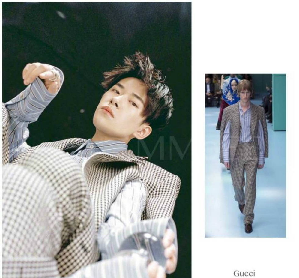 真心佩服易烊千玺,18岁的少年将gucci穿出独特韵味