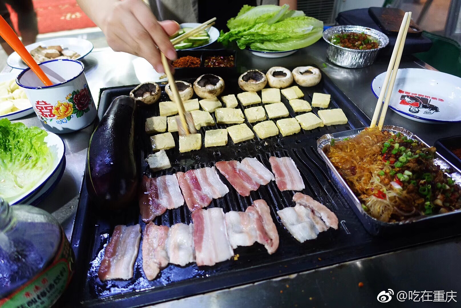 最近很火的烤小豆腐来了小豆腐外酥里嫩好吃惨了