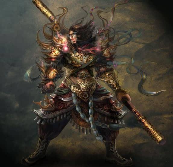 6.	六哥,驱神大圣—犭禺狨王;7.	老七,齐天大圣—美猴王孙悟空.