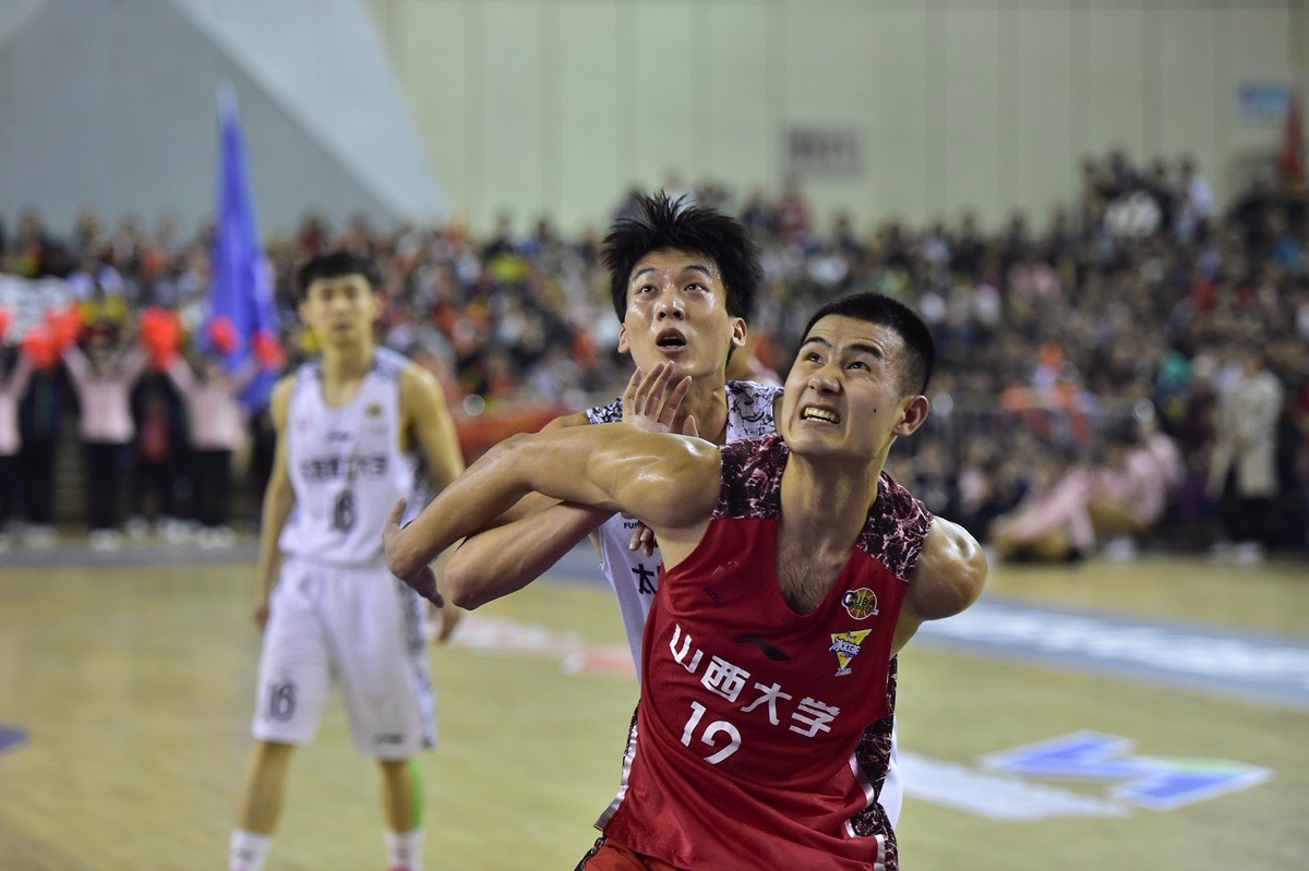 4月17日,在第20届 cuba(中国大学生篮球联赛)西北赛区男篮决赛中,太原