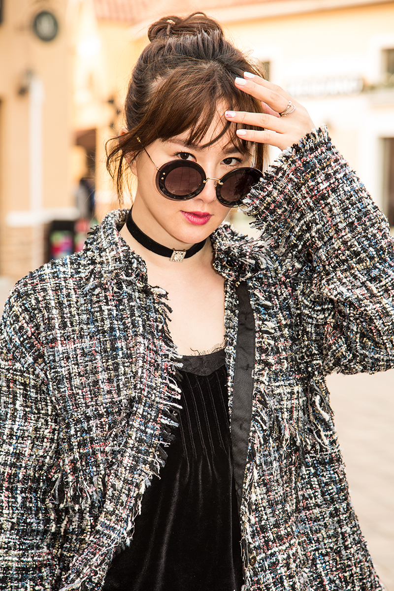 孟瑶春夏写真秀美腿 黑超遮面潮范儿十足