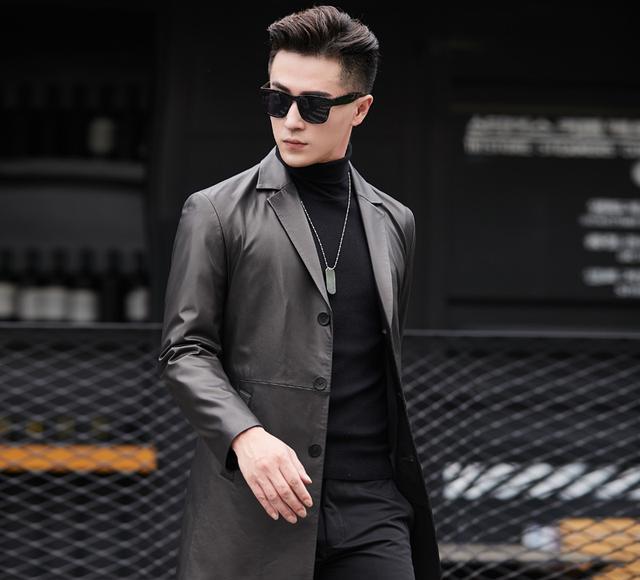 男人40别总穿夹克,多瞧瞧这种时髦皮衣,时尚有型瞬间气场十足