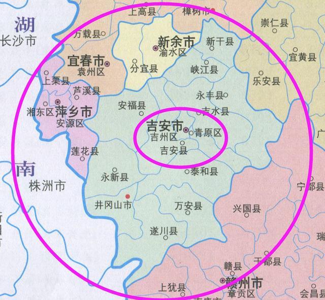 江西省面积第二大的地级市, 下面一座山世界闻名|江西省|地级市|吉安