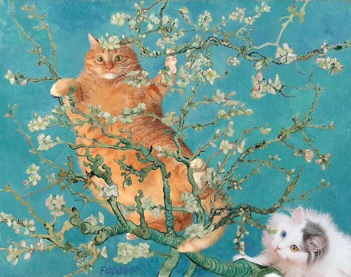 名画与猫 | 来自俄罗斯艺术家svetlana petrova