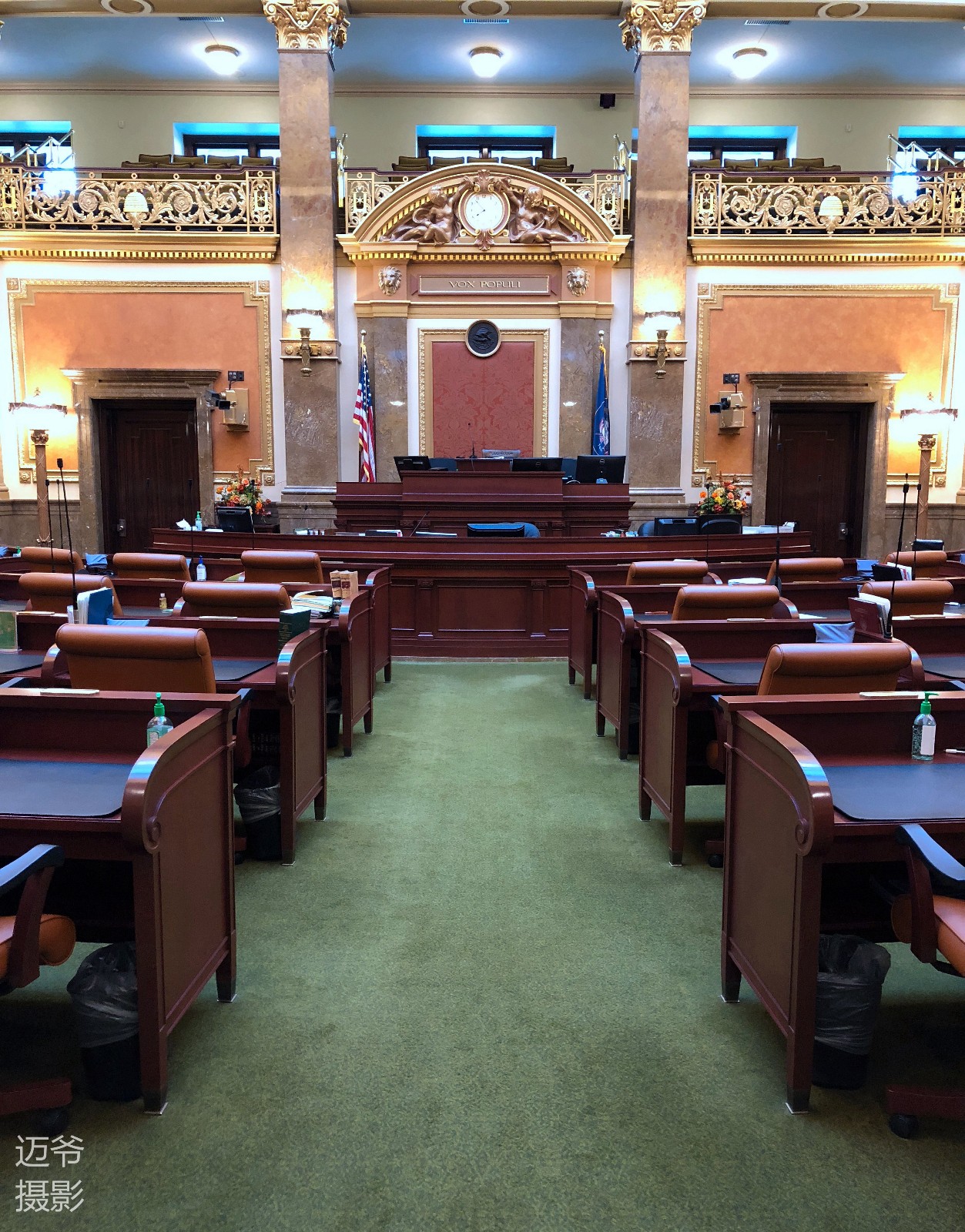 犹他州政府大楼内部富丽堂皇的装饰(二)【手机原创摄影】
