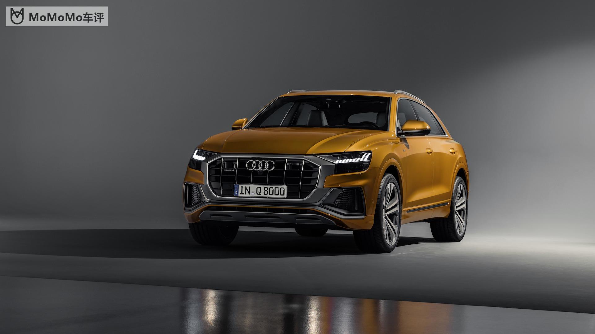 奥迪q8首发!无框车门对标宝马x6,比q7更凶狠,内饰全是大屏幕