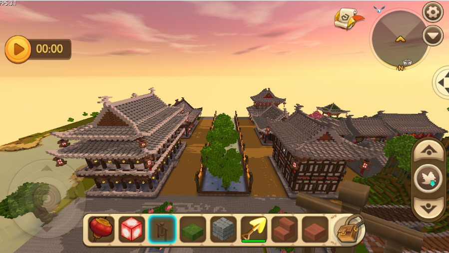 迷你世界:四座具有古风特色的建筑,最后一个竟来到了延禧攻略