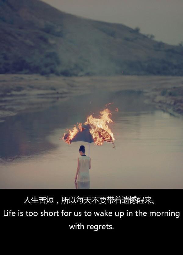 因为有悔,所以披星戴月;因为有梦,所以奋不顾身