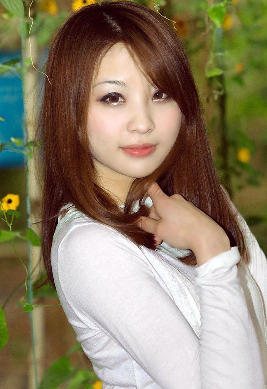 镜头下的一个温情美丽可爱姑娘