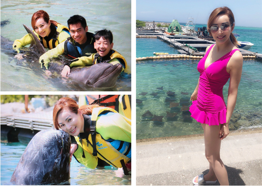 别人家老婆:53岁辣妈晒泳装照不要太辣,时间都去哪了!