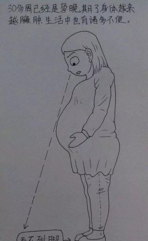 一个男人用漫画描绘老婆从怀孕到生产的所有细节感动到哭