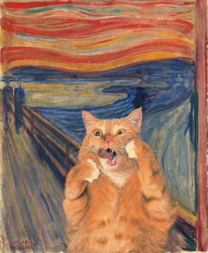 名画与猫 | 来自俄罗斯艺术家svetlana petrova