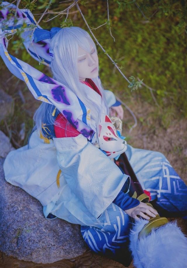 《阴阳师手游》判官cos,墨意丹心,闭着眼也能特别有气势