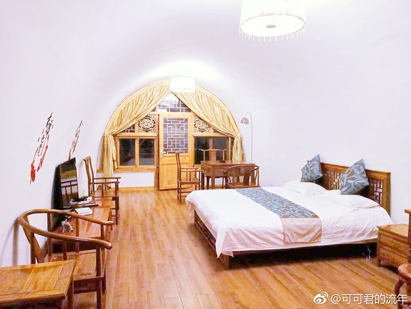 位于宁夏固原的龙王坝窑洞宾馆