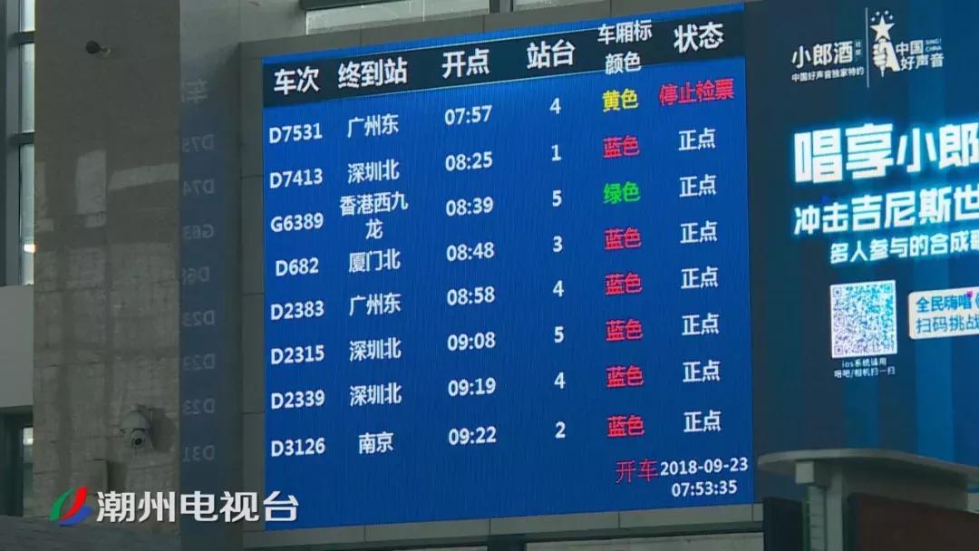 潮汕站至香港西九龙首班动车组昨早始发潮汕人去香港只需3小时