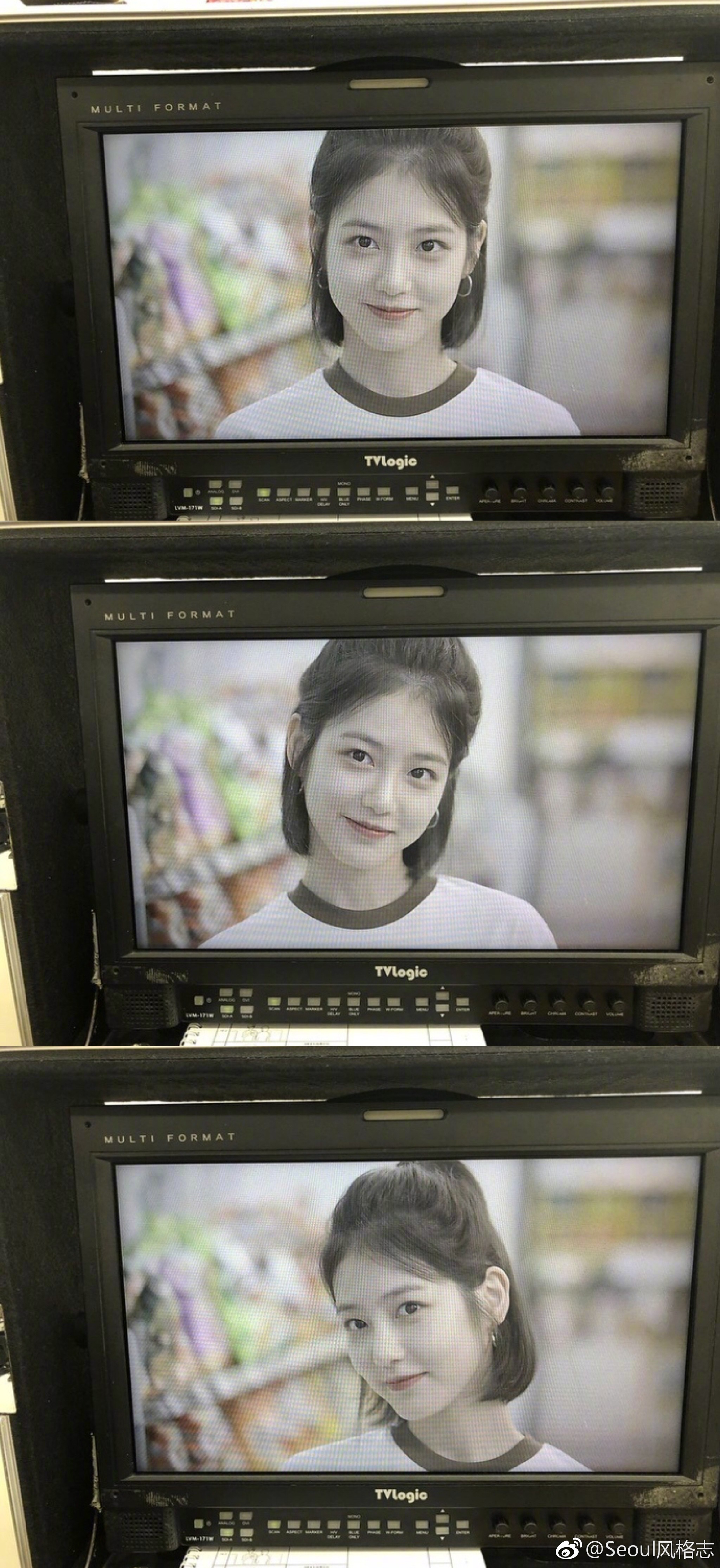 《a-teen》中饰演短发酷女孩都哈娜的辛睿恩,是jyp的新人演员