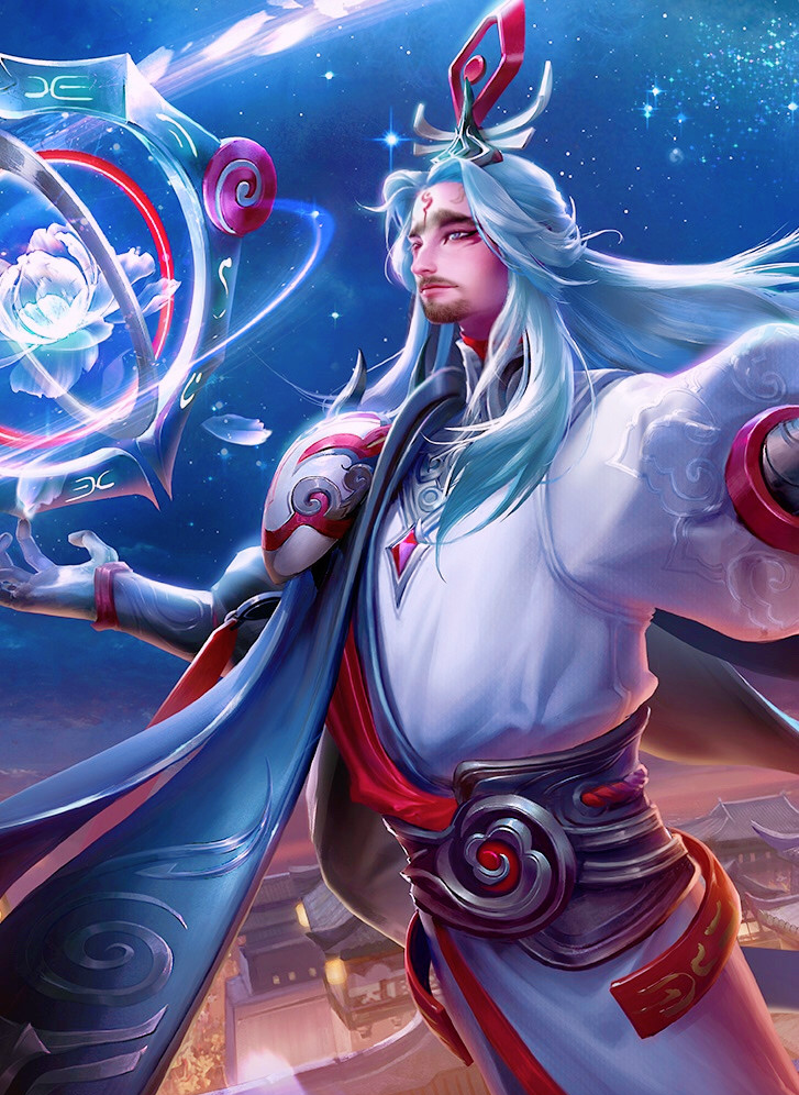 王者荣耀,峡谷英雄不刮胡子的模样,狄仁杰很霸气,诸葛亮太潇洒