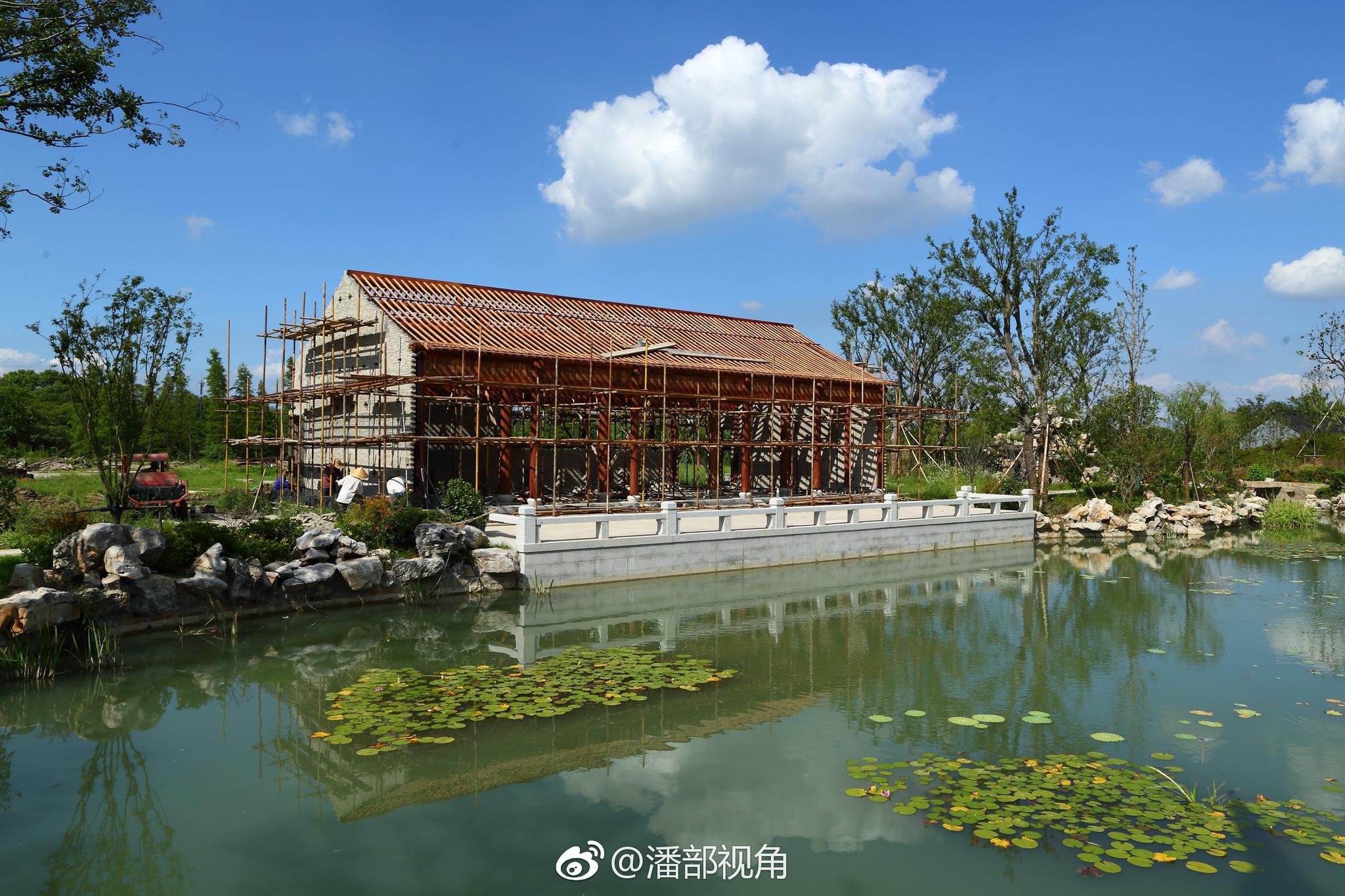 无锡泗州寺,尽管还在建造中,感觉格局不错