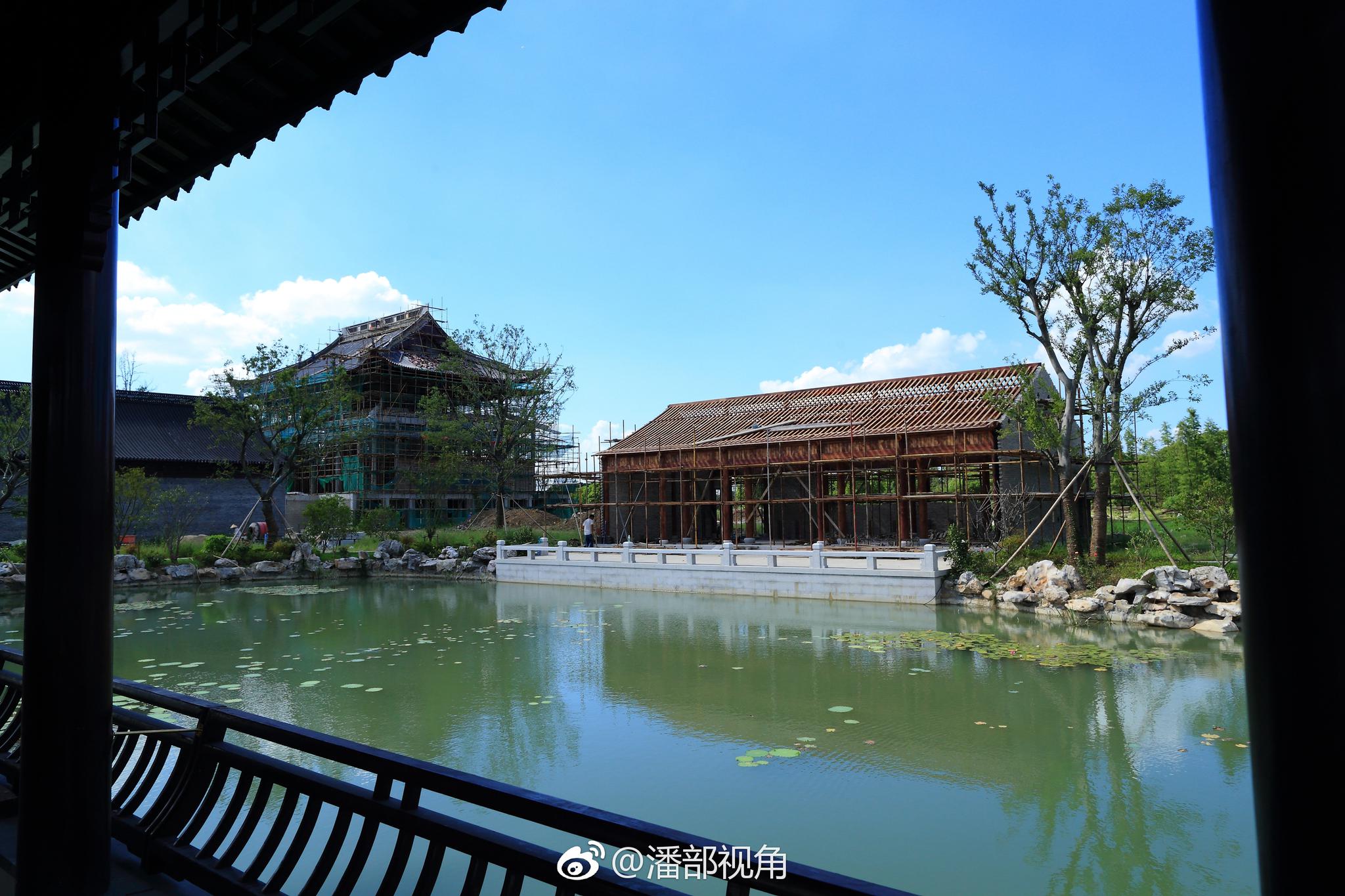 无锡泗州寺,尽管还在建造中,感觉格局不错