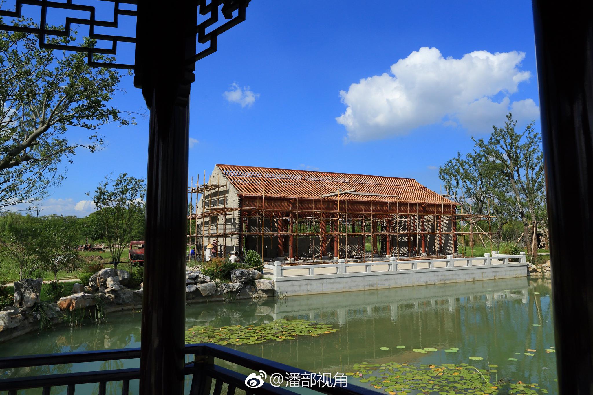 无锡泗州寺,尽管还在建造中,感觉格局不错