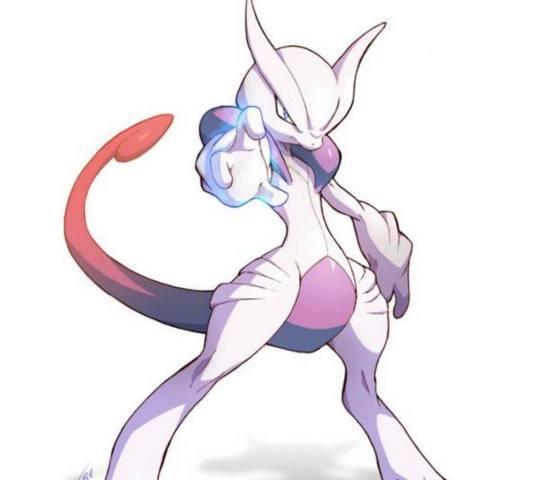 属性超能力,特性压迫感,隐藏特性紧张感,分类基因宝可梦,简介:超梦是