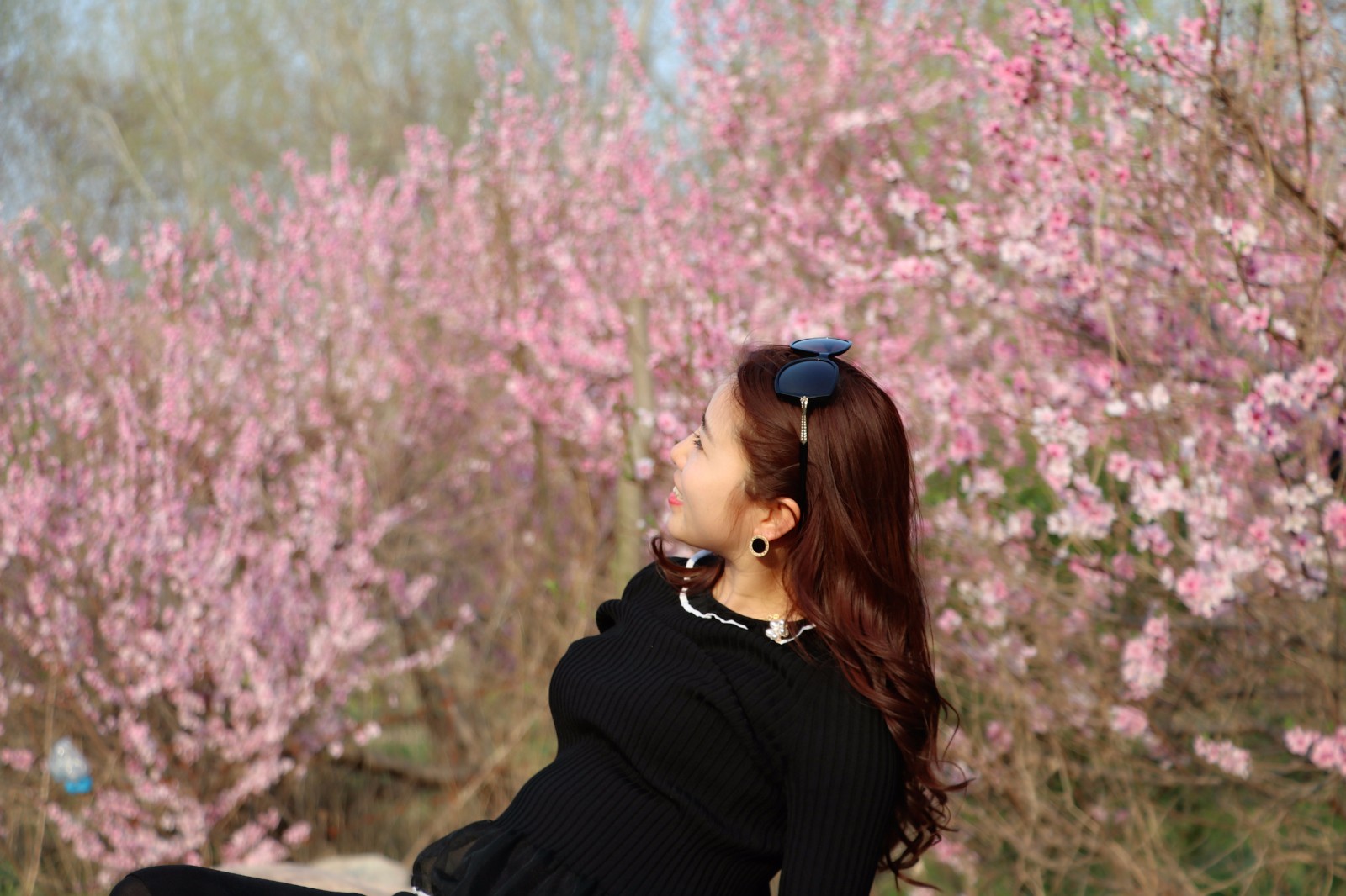 唯美!炎帝故里十里桃花盛开,美女如云成一道靓丽风景线