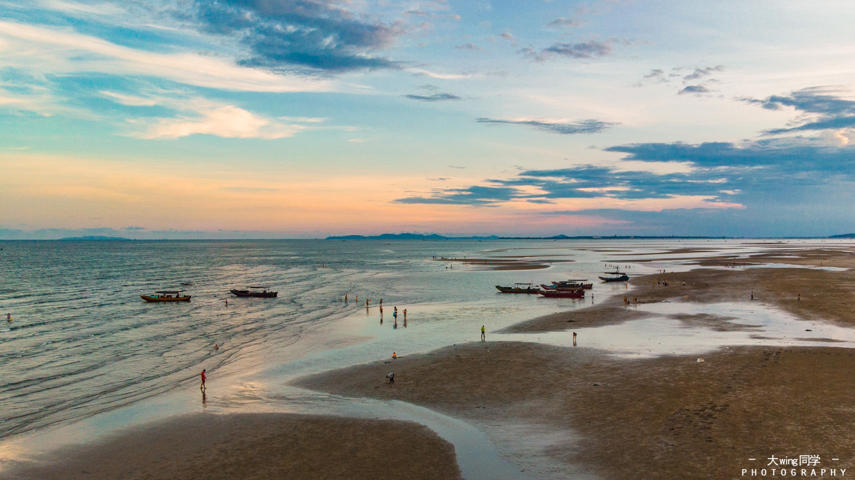 给你小心心|万尾金滩|滩涂|海岸线_新浪新闻
