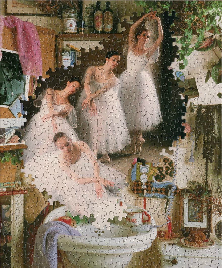 拼图还能这么玩,艺术家创作另类拼图蒙太奇艺术,你喜欢吗