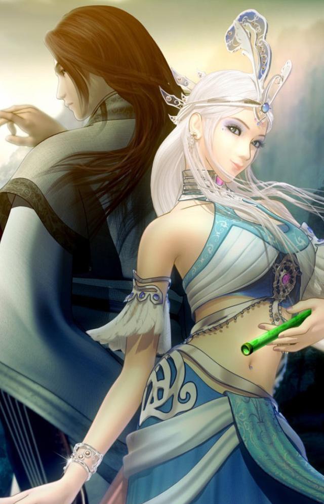 秦时明月:高清无码动漫cp壁纸美图,不服卫庄,盖聂的来战!