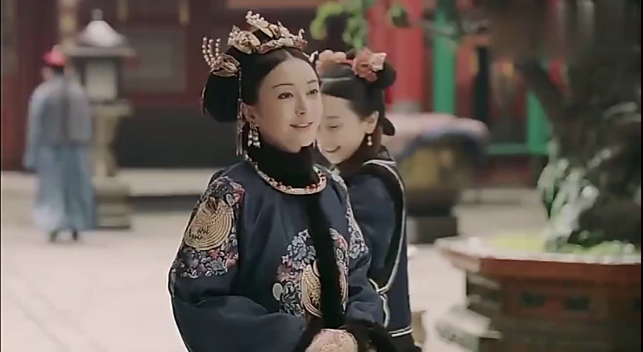 延禧攻略皇后娘娘同款绒花仿做,用小朋友玩的