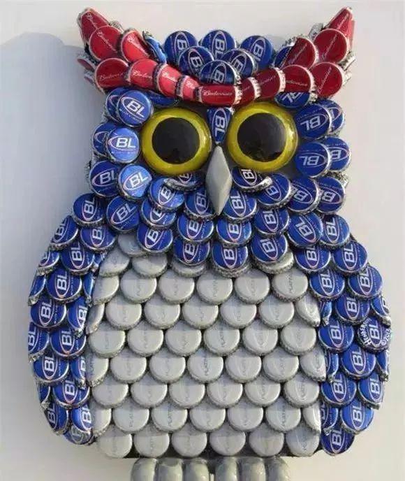 创意手工啤酒瓶盖也有春天