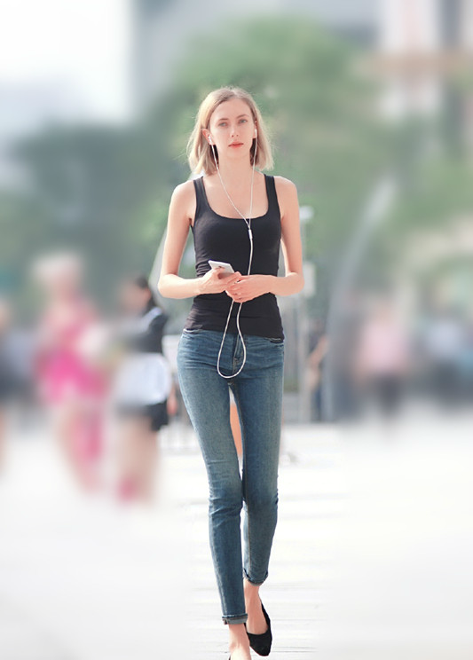 时尚街拍图1俄罗斯小姐姐高挑性感图8背影可以杀死宅男