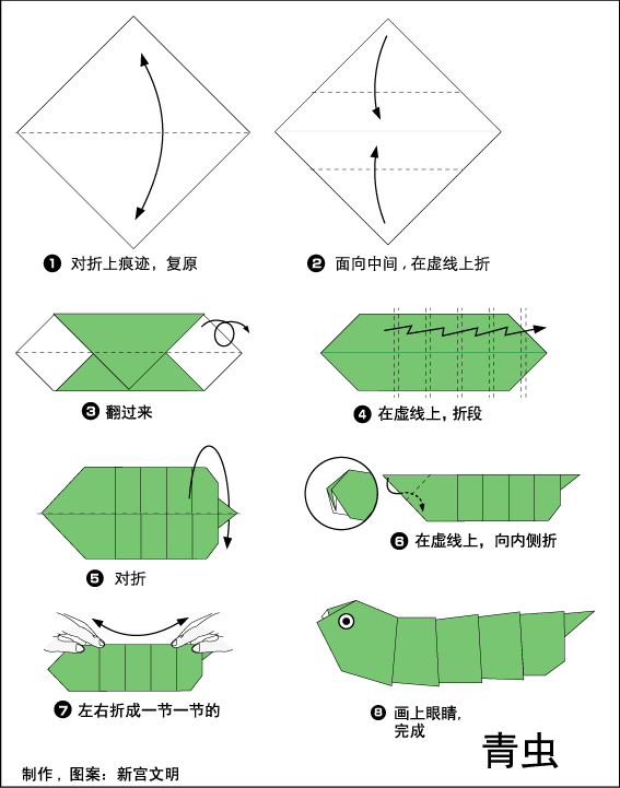 机智活泼的纸老虎,儿童手工创作