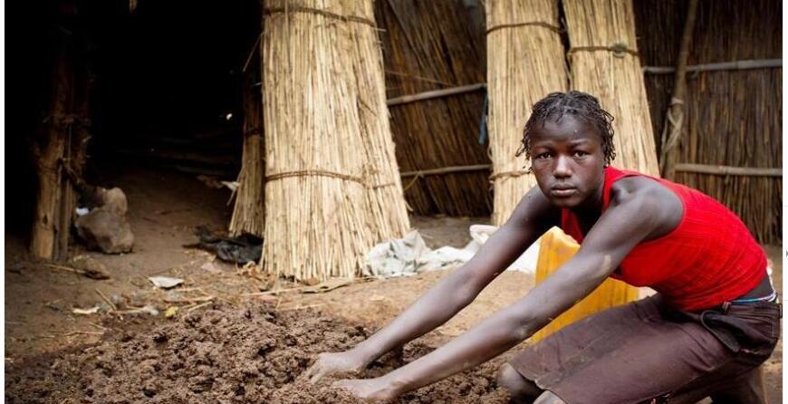 非洲孩子 苦难生活图片