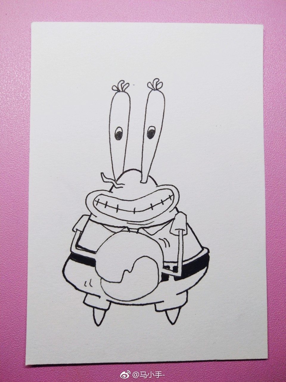 蟹老板大家好我喜欢钱投稿马小手