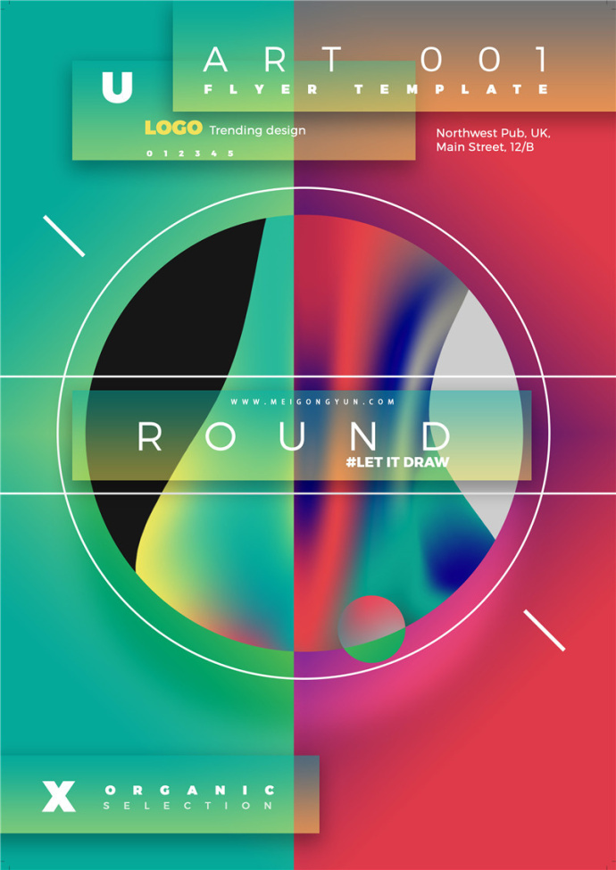 欧美大牌时尚简约广告海报