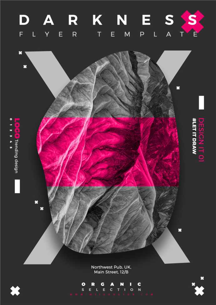 欧美大牌时尚简约广告海报