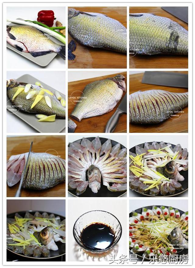 第四步:往鱼身表面,鱼肚里分别抹一小勺盐,然后再抹1小勺料酒,最后放