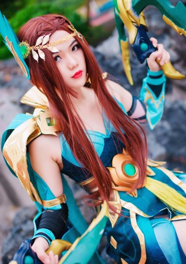 王者荣耀虞姬原型cosplay腿长才是硬道理