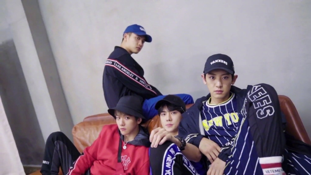 exo x mlb 2018 雕刻神颜 x 运动时尚