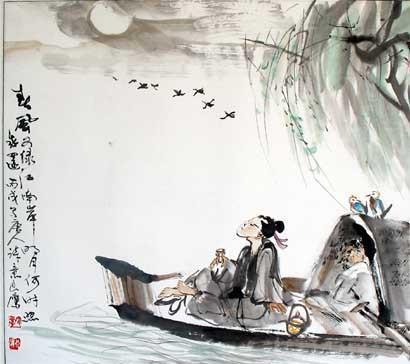 张若虚:一首《春江花月夜》“孤篇盖全唐”,落月摇情满江树|满江|春江花月夜|张若虚_新浪新闻