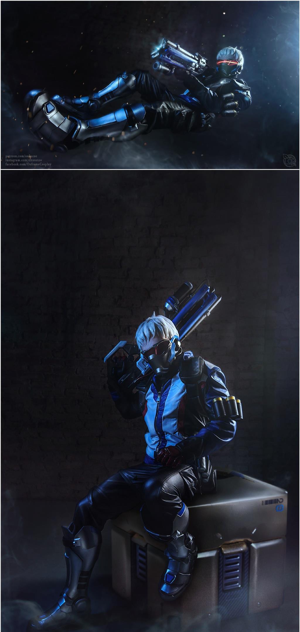 守望先锋士兵76cosplay这发量也太多了