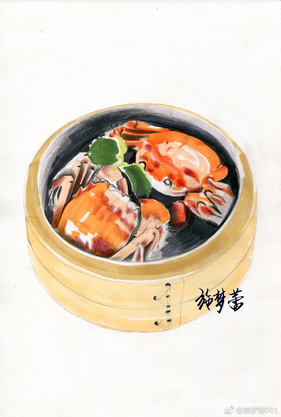 美食马克笔 绿辉 获多福投稿(@施梦蕾001)