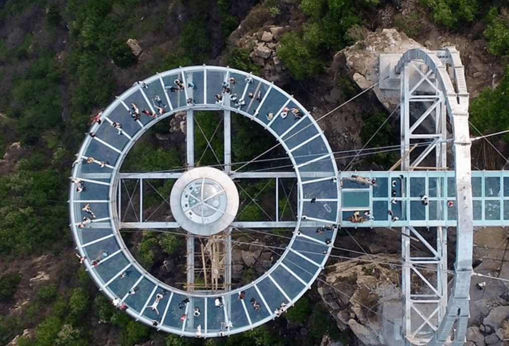 北京独有的玻璃观景台, 位于800米的高空中!