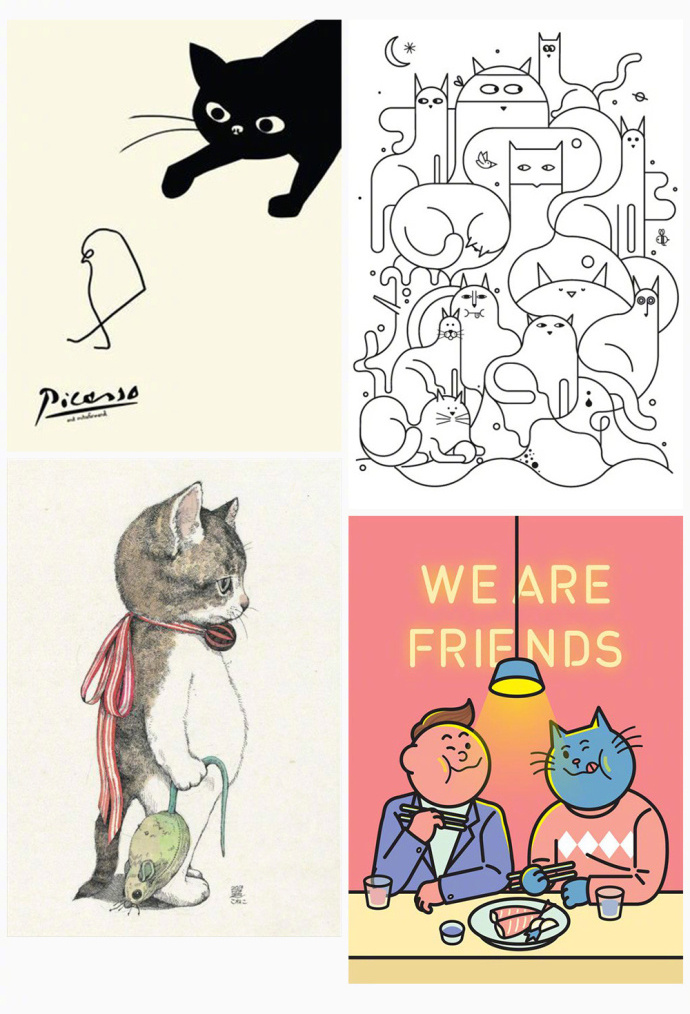 36种猫咪海报设计