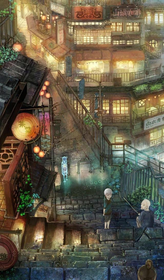 关注壁纸第359期手绘动漫场景唯美卡通动漫场景壁纸